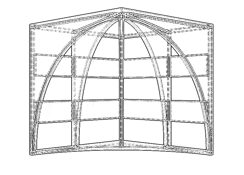 Curved timber frame project by Ben Anthony Holland